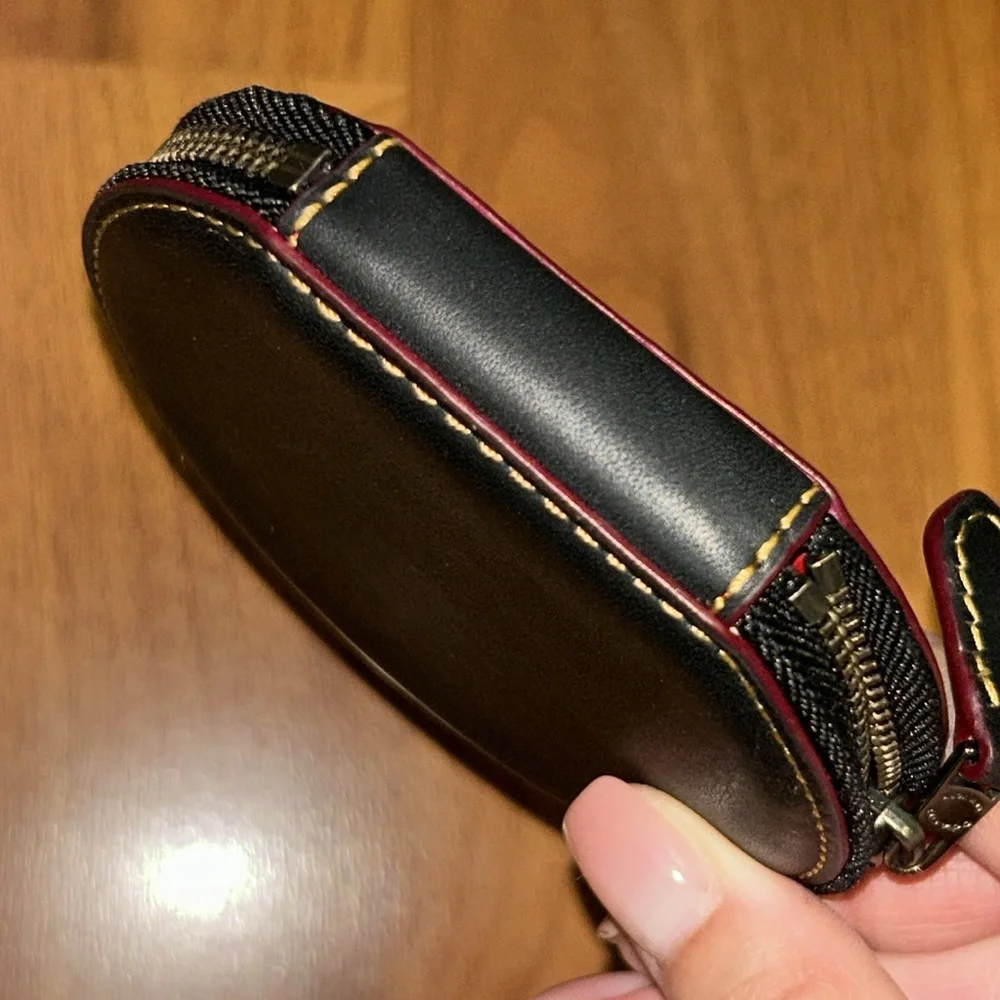Authentic Coach Black Mickey Mouse Coin Purse